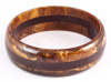 AB31 tobacco/dark chocolate laminate bangle